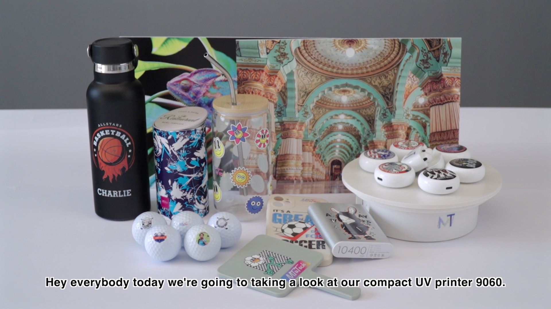 Visual positioning UV printer ROI for small batch product decoration and camera alignment workflow