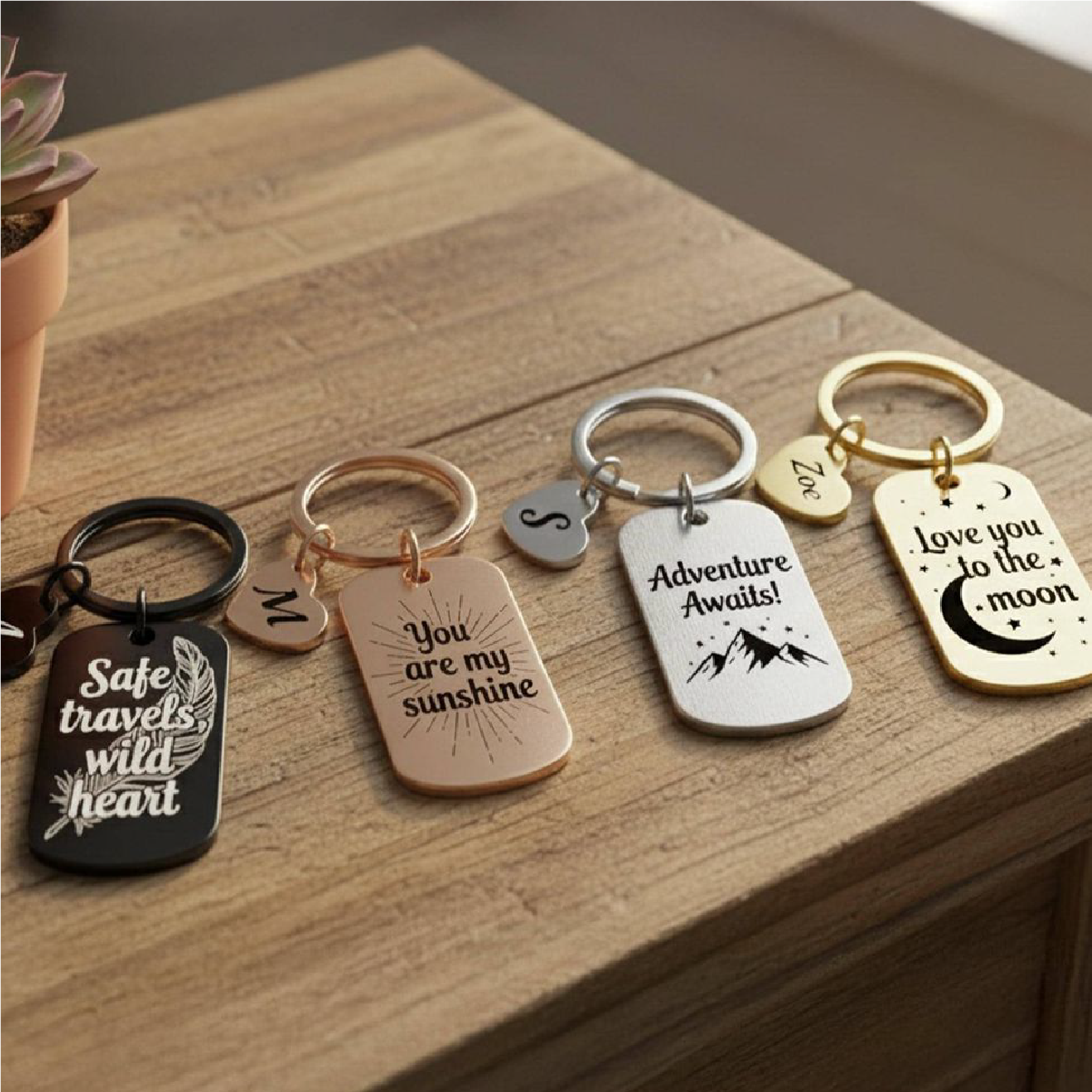 Commercial UV printer application for promotional products, keychains, samples, and rigid goods