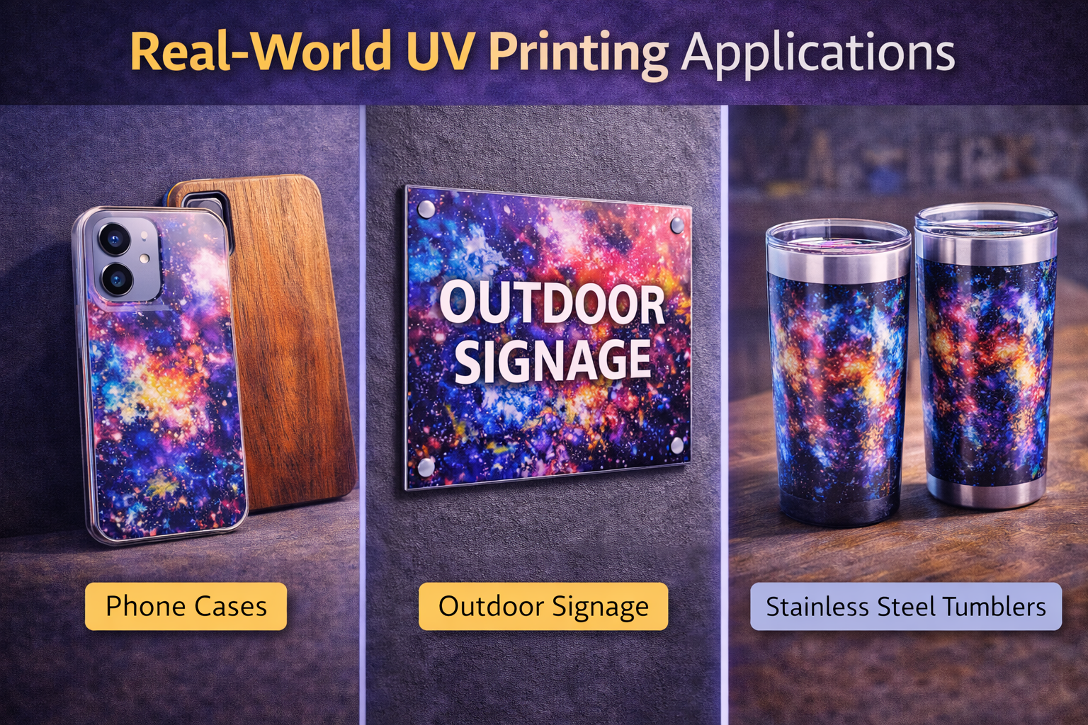 Direct UV printer workflow for rigid products, signs, panels, and promotional items