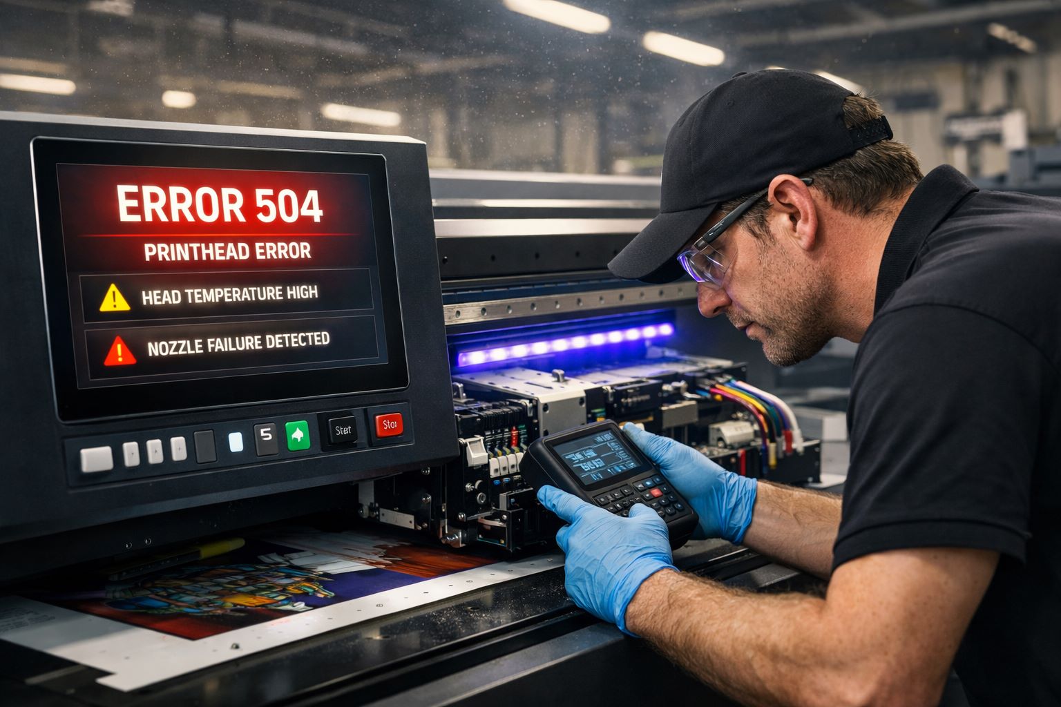 Common UV Printer Errors, Error Codes, and How to Fix Them - UV printer software workflow and MTuTech printer selection guide