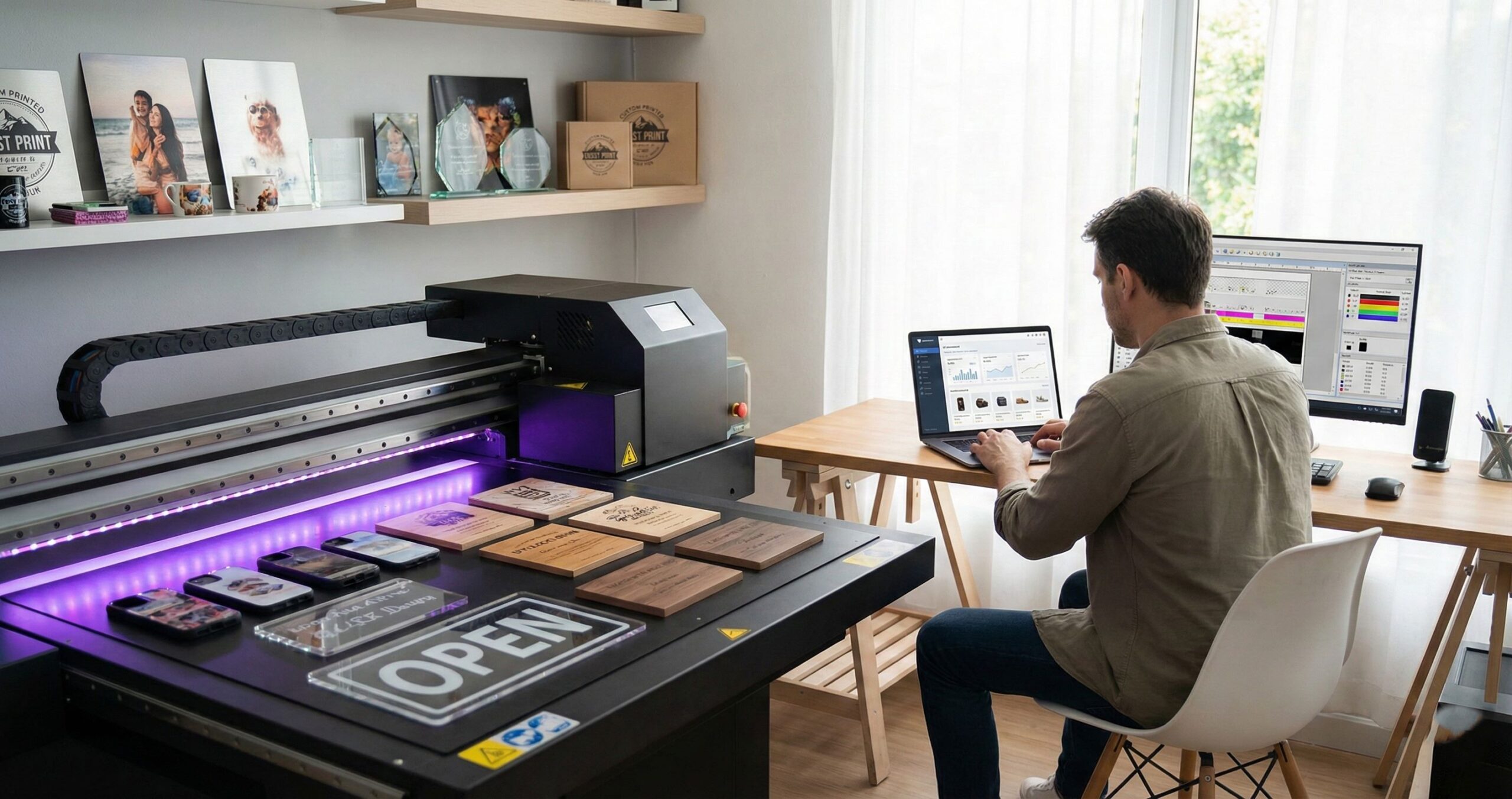 How to Start a Profitable UV Printing Business from Scratch - UV printer buying guide workflow and MTuTech printer selection guide