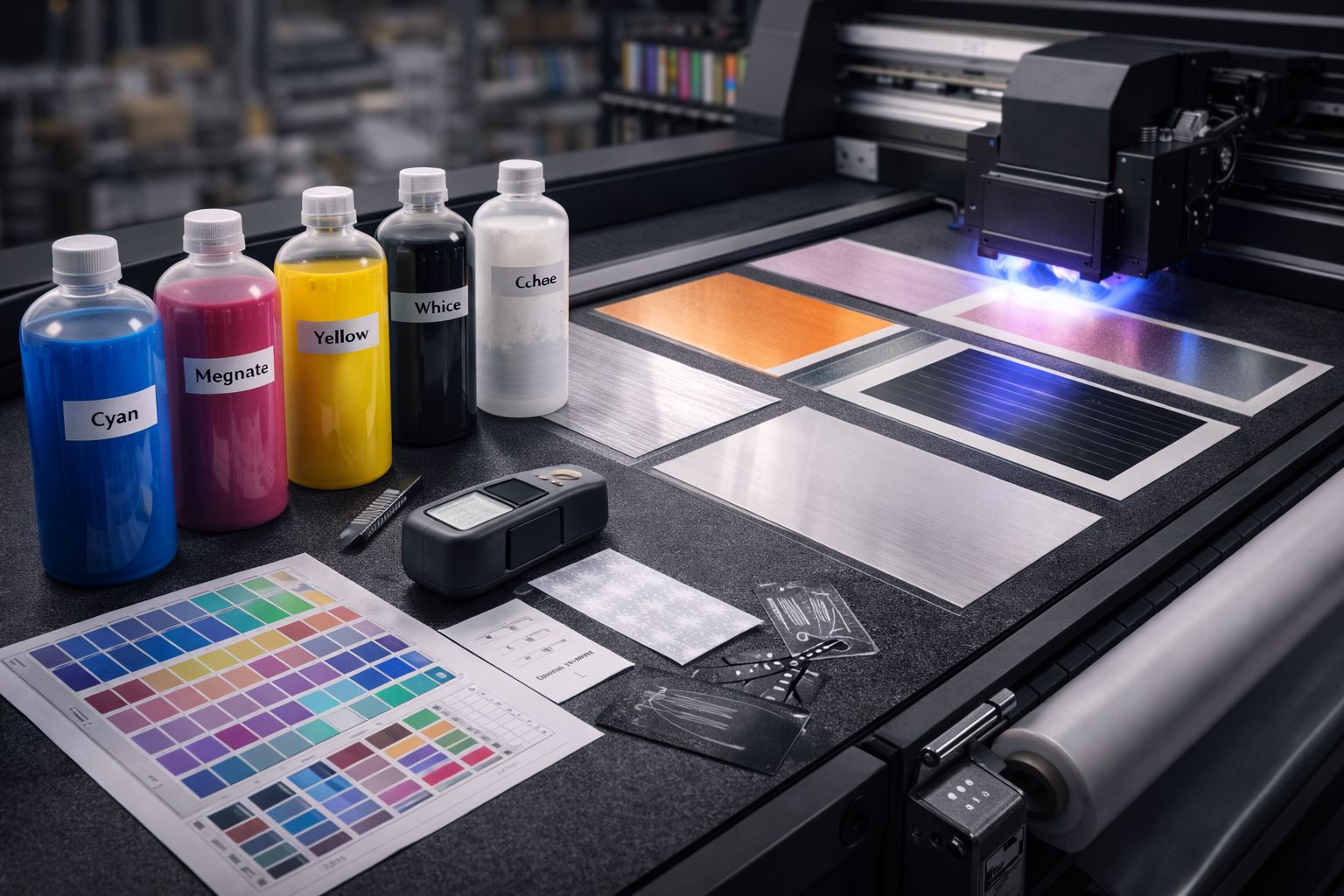 UV Printing Inks Explained Types, Colors, and Compatibility - UV printer ink workflow and MTuTech printer selection guide