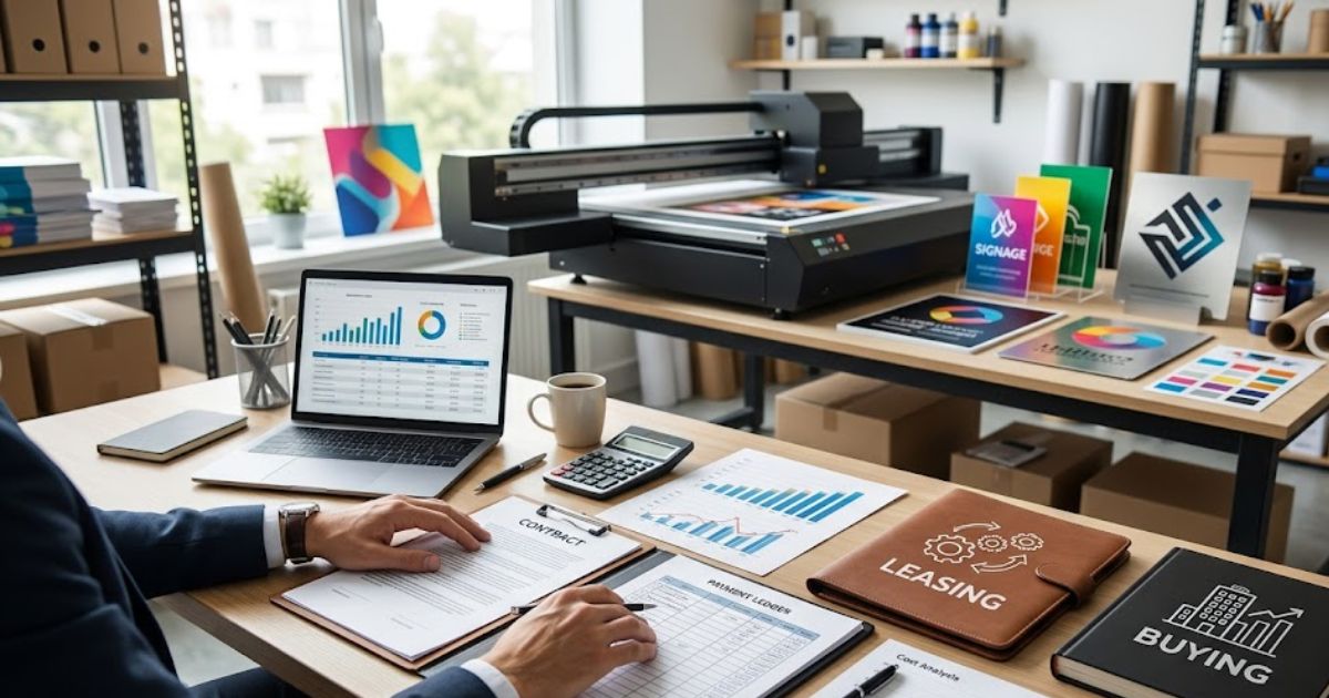 Should You Lease or Buy a UV Printer? Financial Considerations - UV printer buying guide workflow and MTuTech printer selection guide