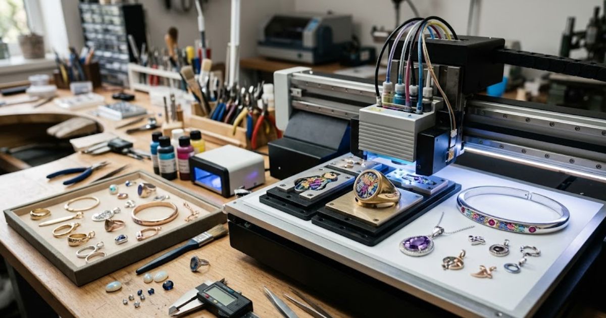 UV Printing for Custom Jewelry and Accessories - UV printing applications workflow and MTuTech printer selection guide