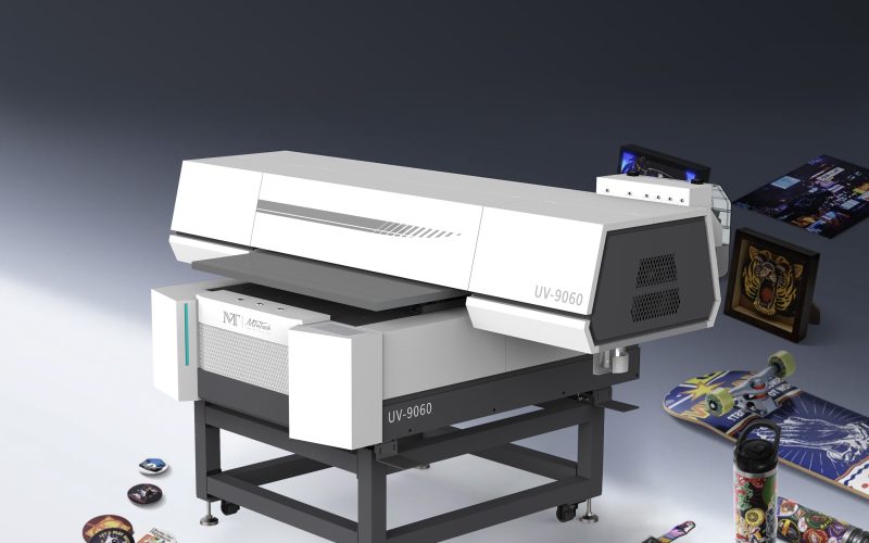 UV-9060 flatbed UV printer printing on bottles, phone cases, skateboard, and promotional items UV-9060 flatbed UV printer printing on bottles, phone cases, skateboard, and promotional items